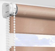 Рулонные шторы День-Ночь - Латина коричневый 1304