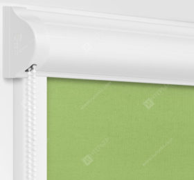 Рулонные кассетные шторы УНИ - Карина блэкаут светло-зеленый