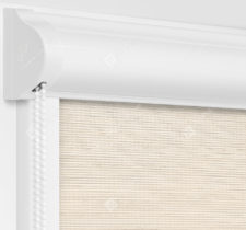 Рулонные кассетные шторы УНИ - Корсо блэкаут светло-бежевый