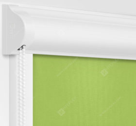 Рулонные кассетные шторы УНИ - Аллегро Перл зеленый