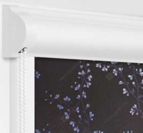 Рулонные кассетные шторы УНИ - Амальфи голубой на пластиковые окна