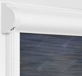 Рулонные кассетные шторы УНИ - Андрия черый на пластиковые окна